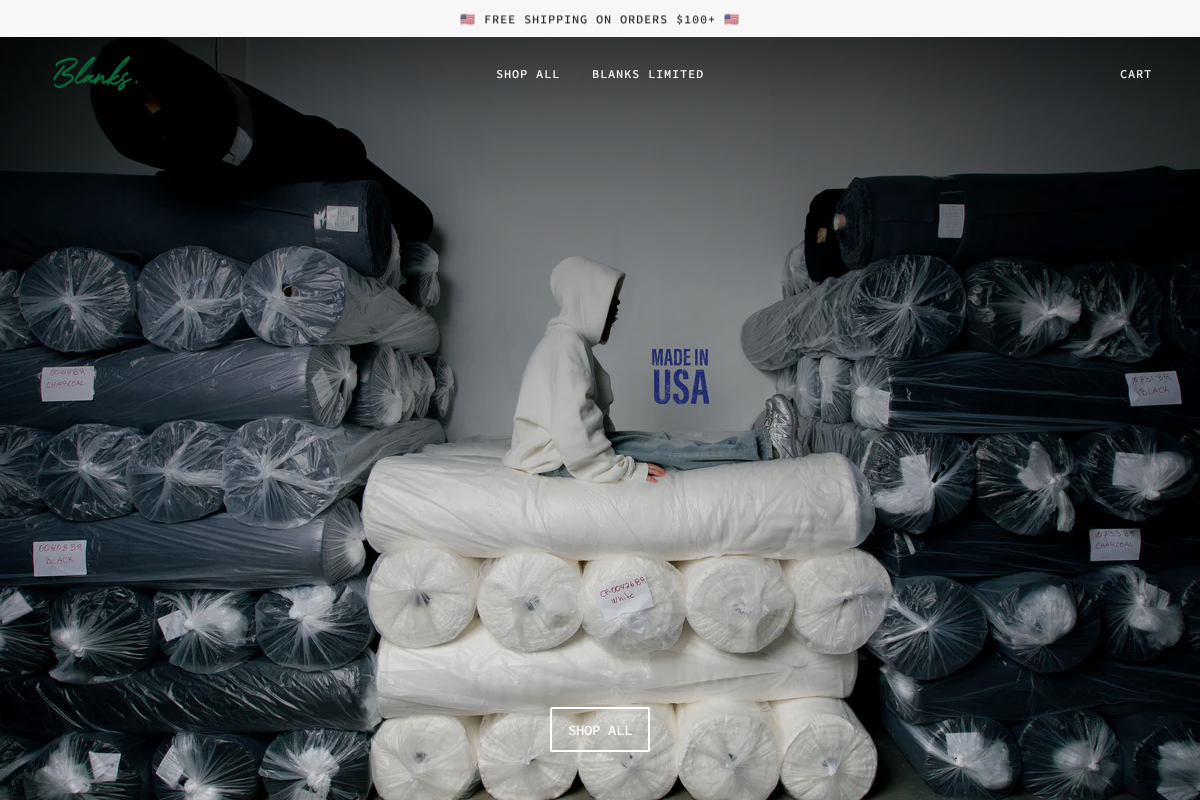 Blanks by Thirteen Studios homepage screenshot