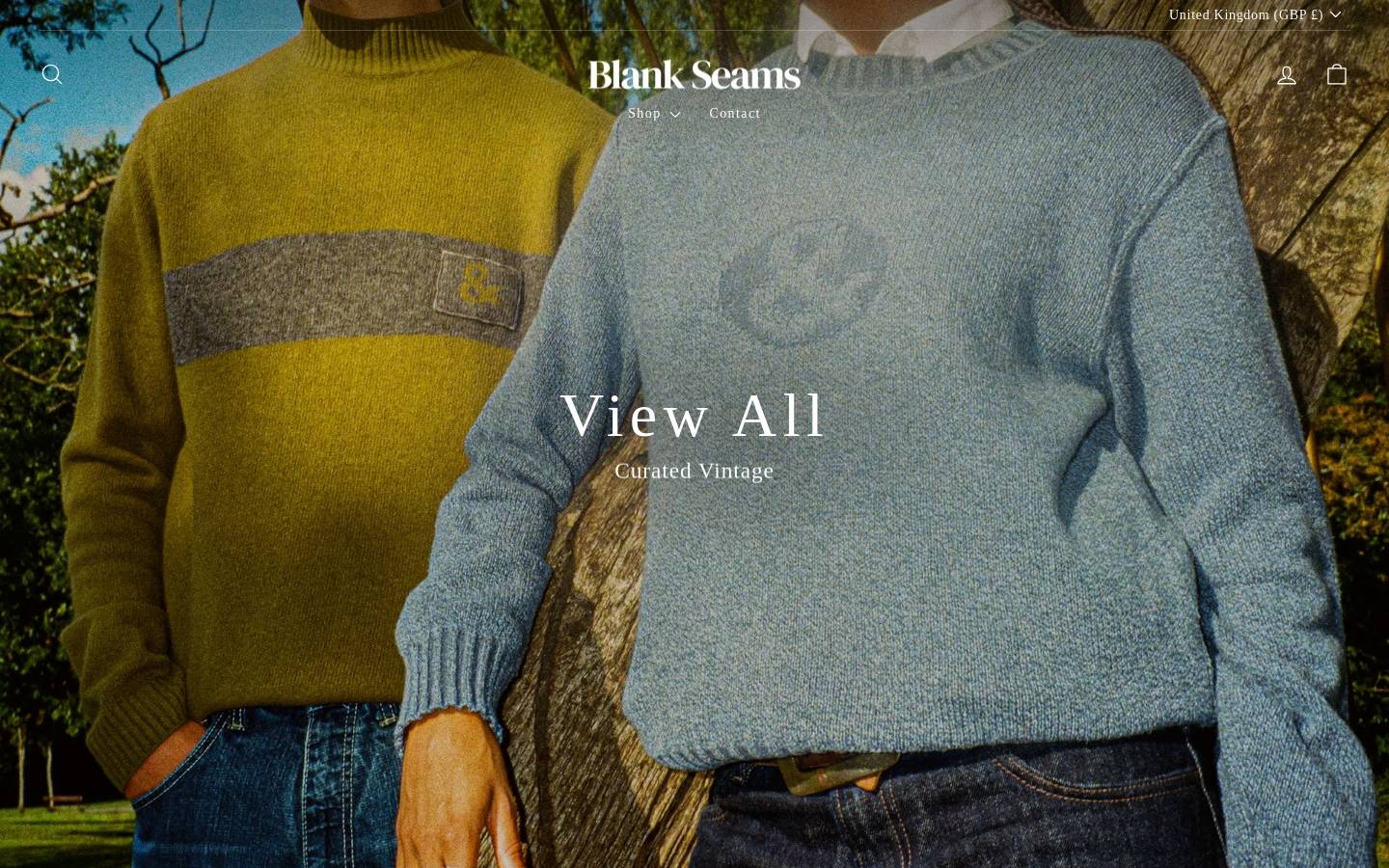 blankseams.com homepage screenshot