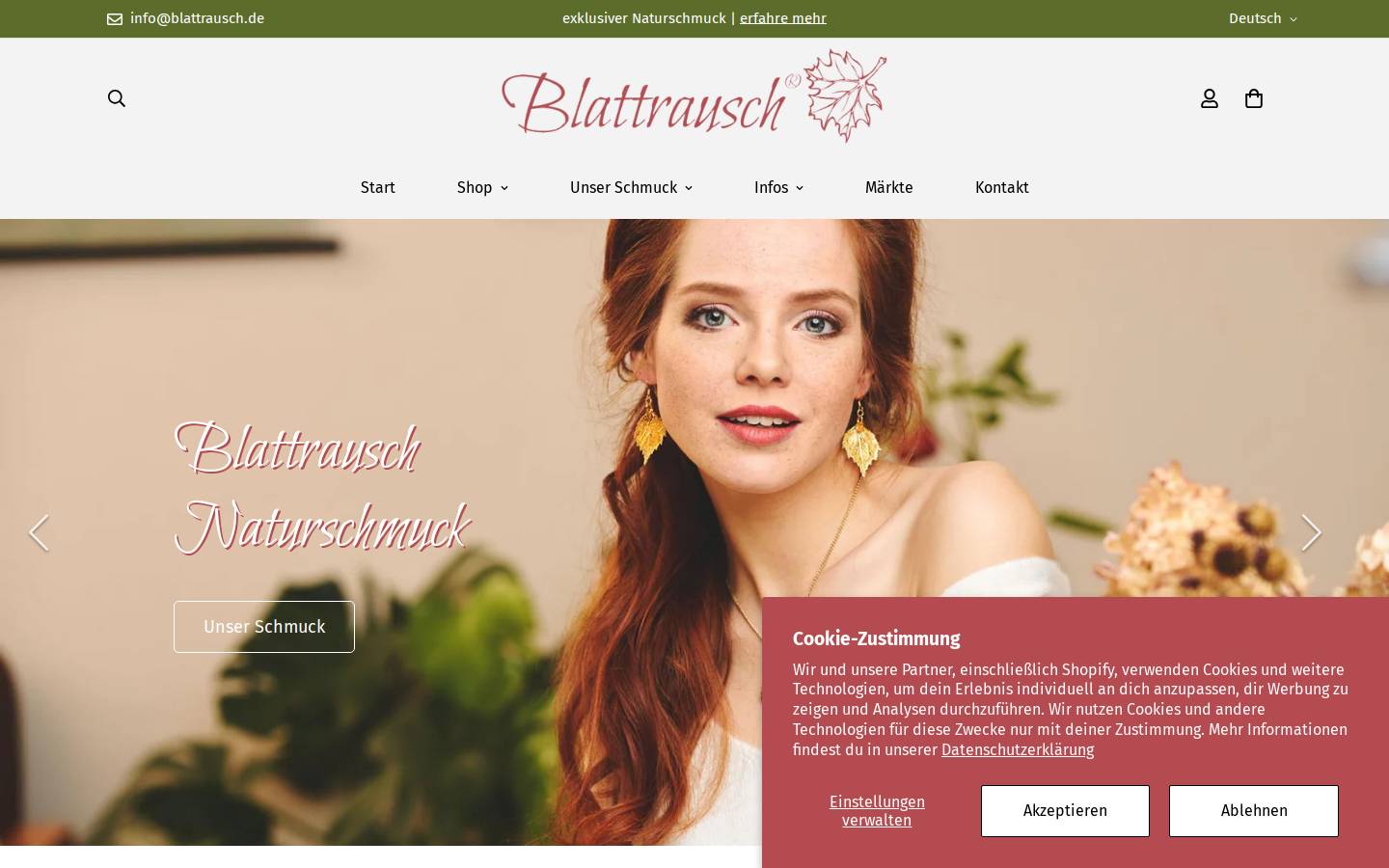 blattrausch.de homepage screenshot