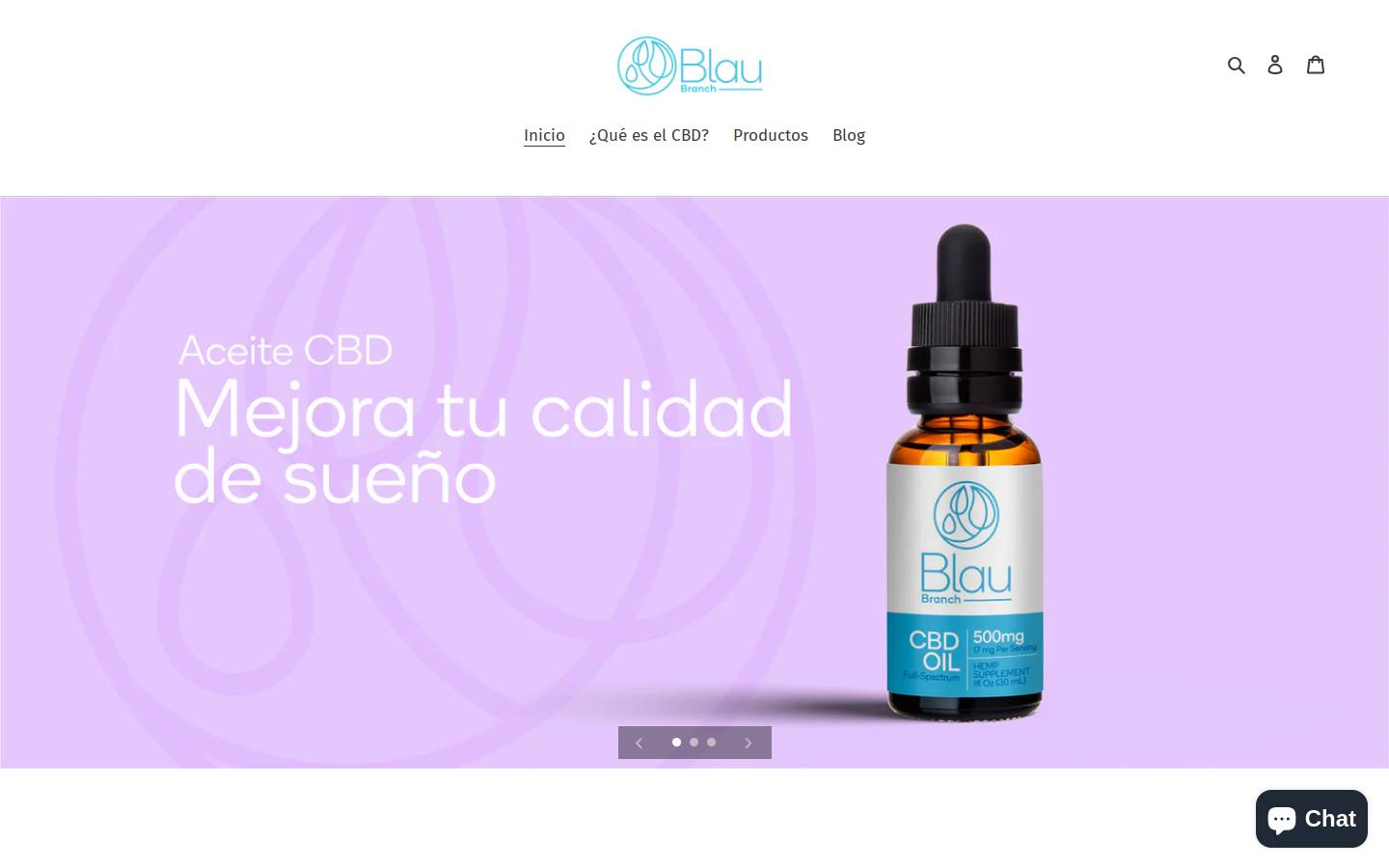 blau-branch.com homepage screenshot