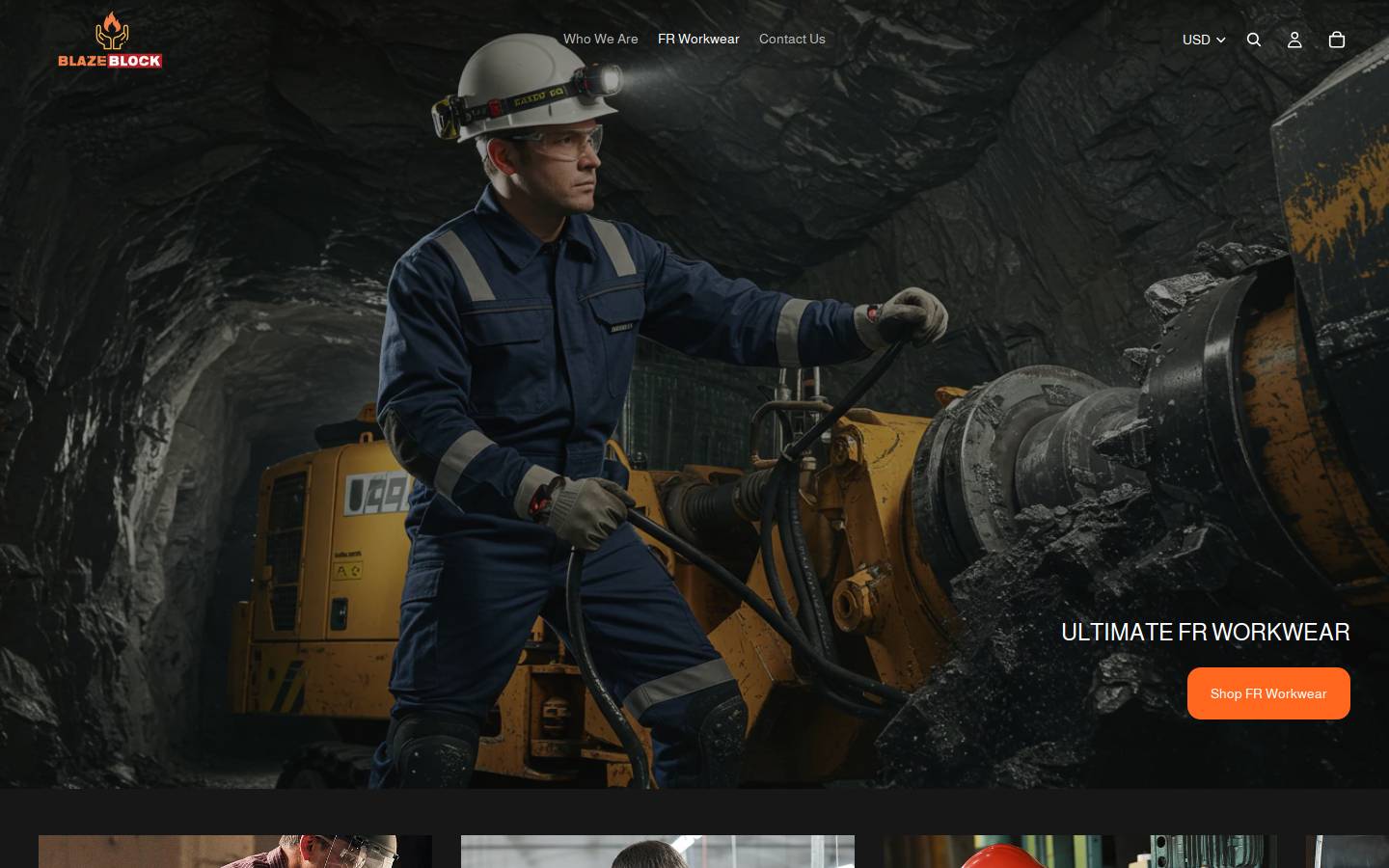 blaze-block.com homepage screenshot