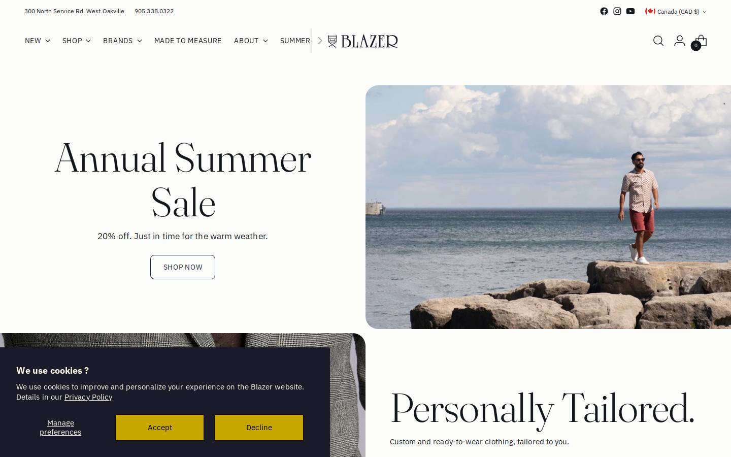 blazerformen.com homepage screenshot