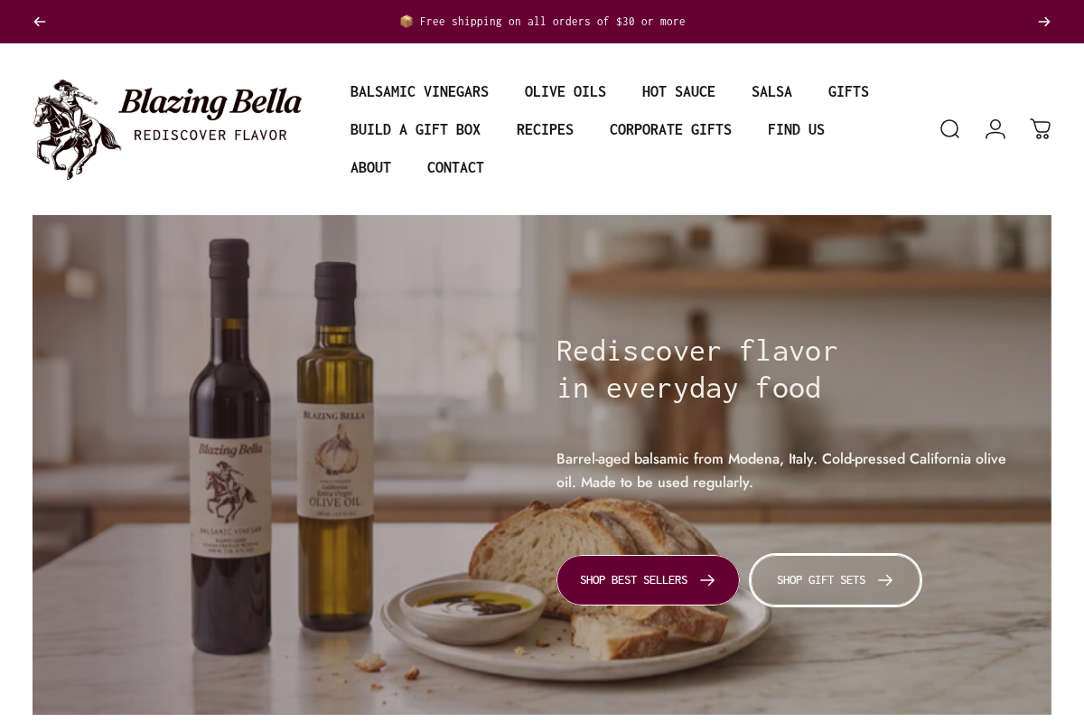 blazingbella.com homepage screenshot