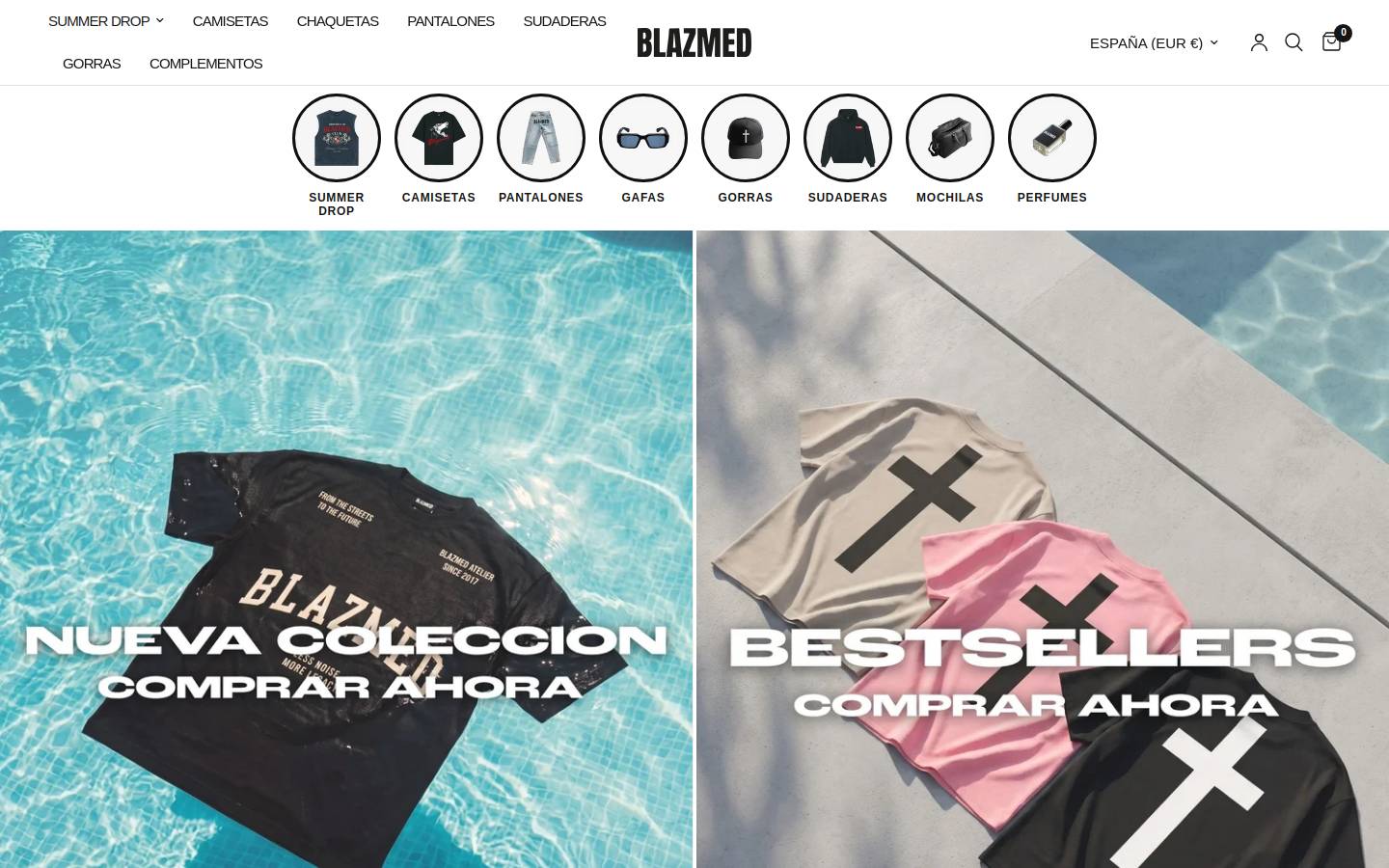 blazmed.es homepage screenshot