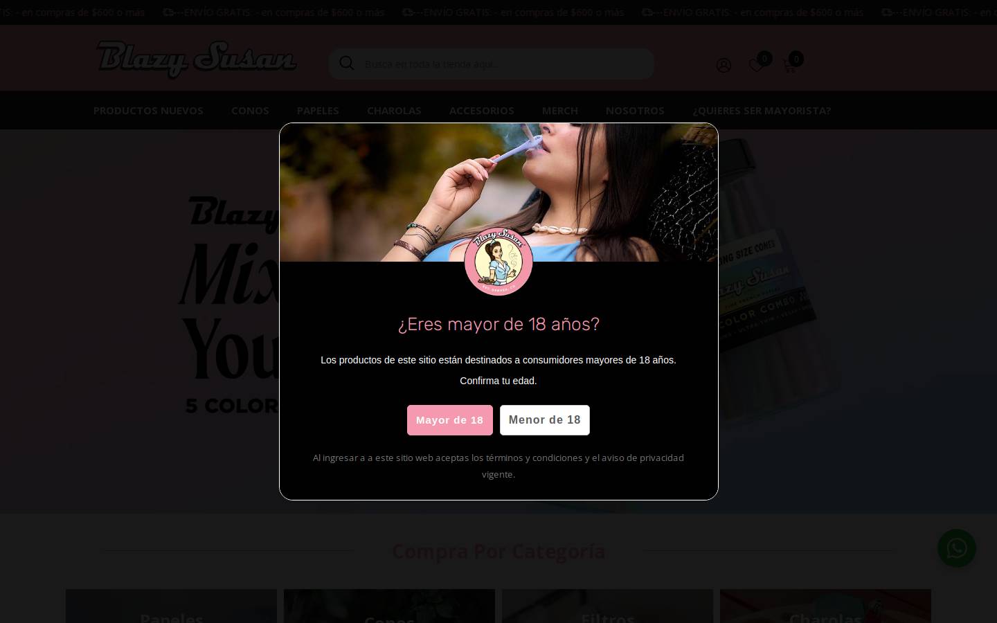 blazysusan.com homepage screenshot