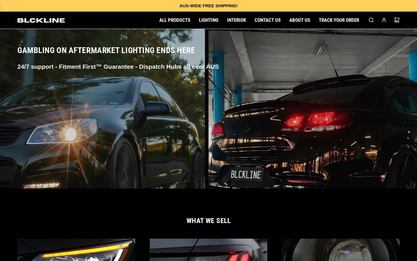 blckline.com.au homepage screenshot