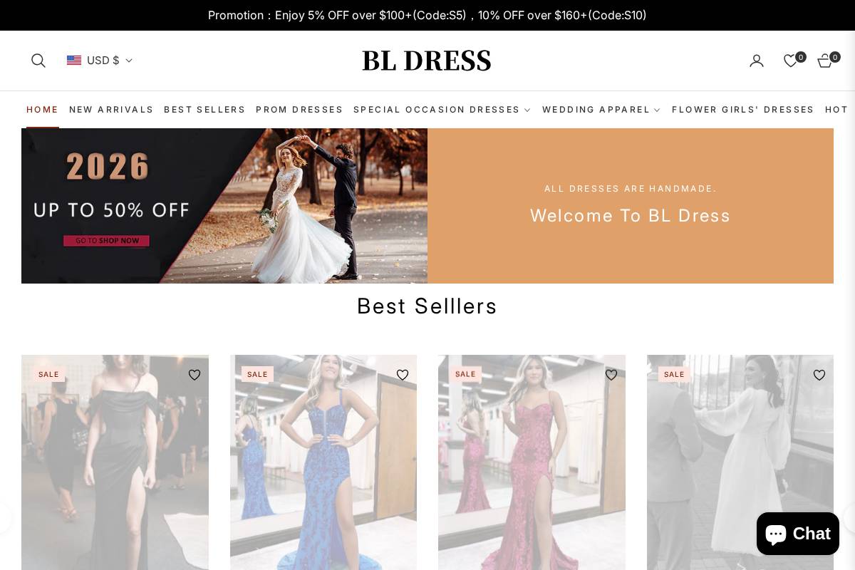 Bldress homepage screenshot