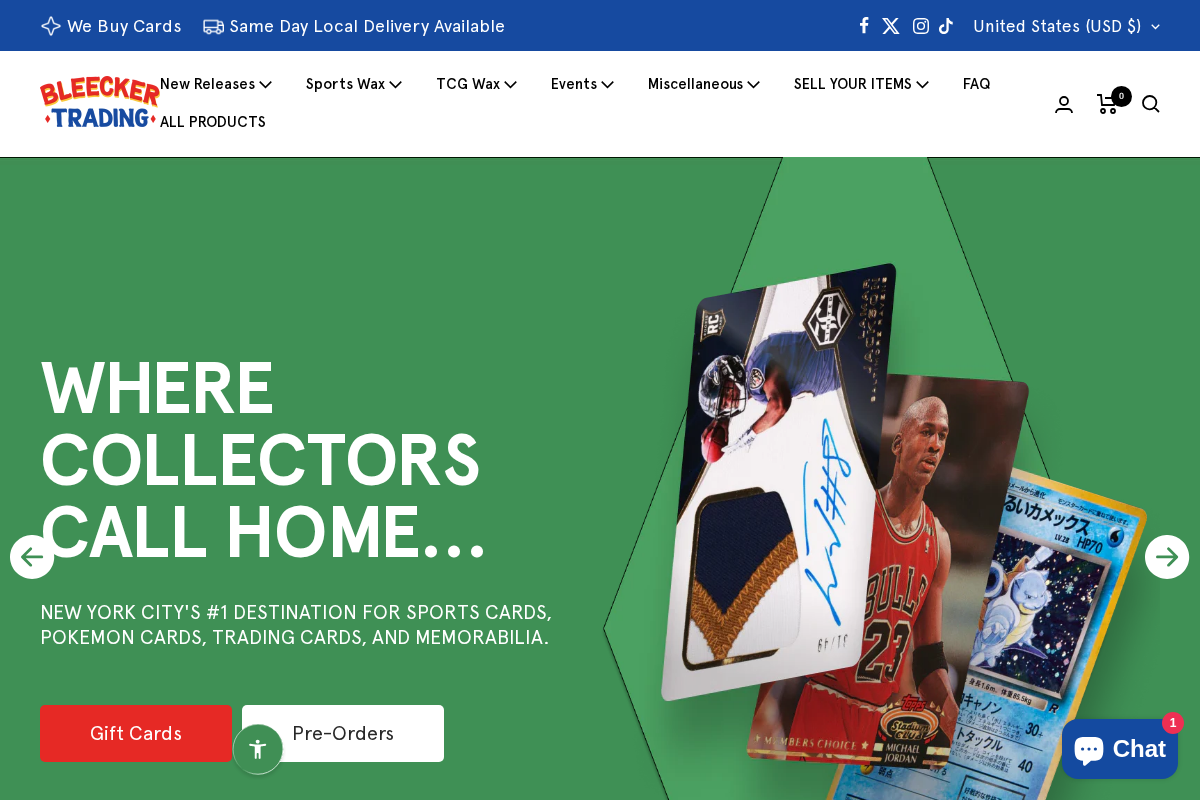 BLEECKER TRADING homepage screenshot