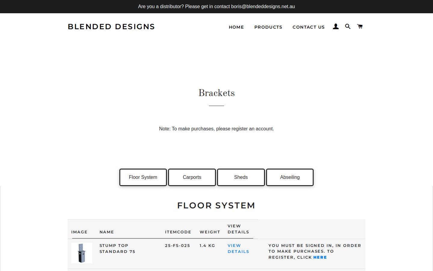 blendeddesigns.net.au homepage screenshot