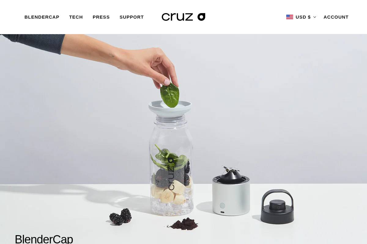 blendercap.com homepage screenshot