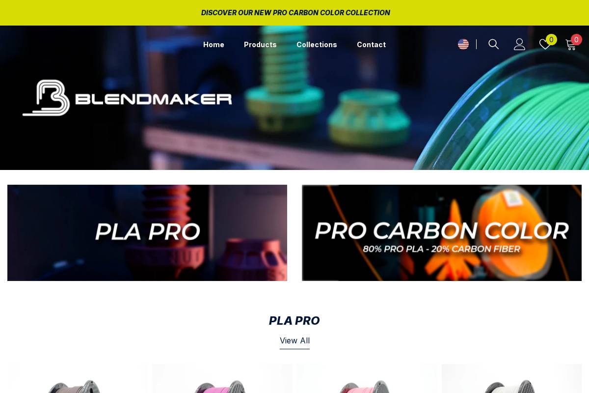 blendmaker.com homepage screenshot