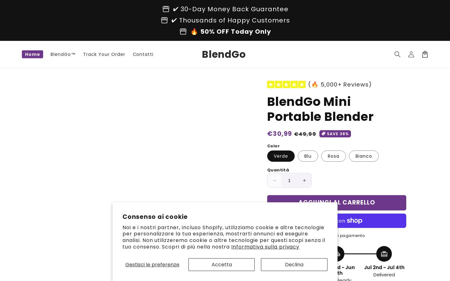 blendpro.shop homepage screenshot