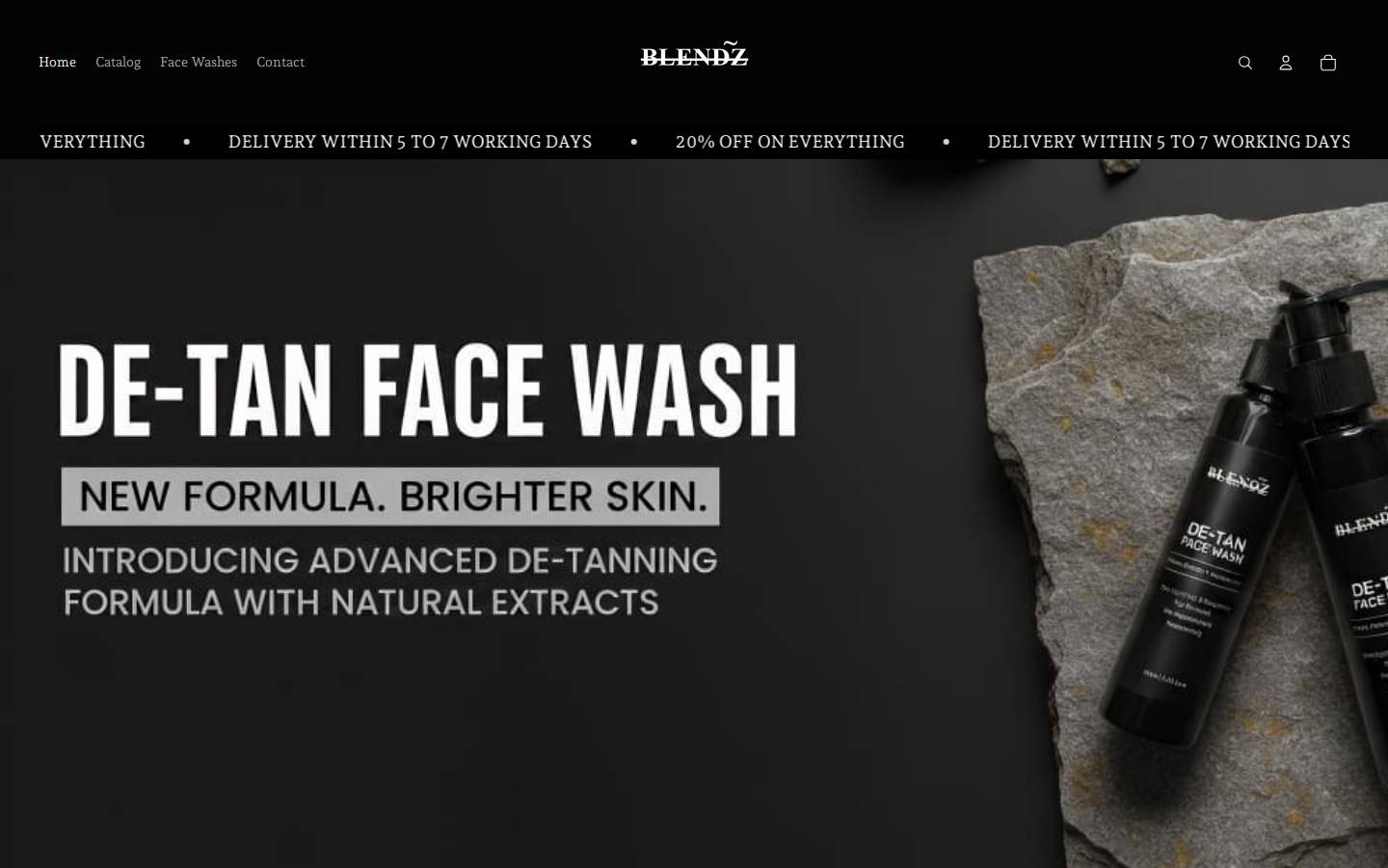 blendzstore.com homepage screenshot