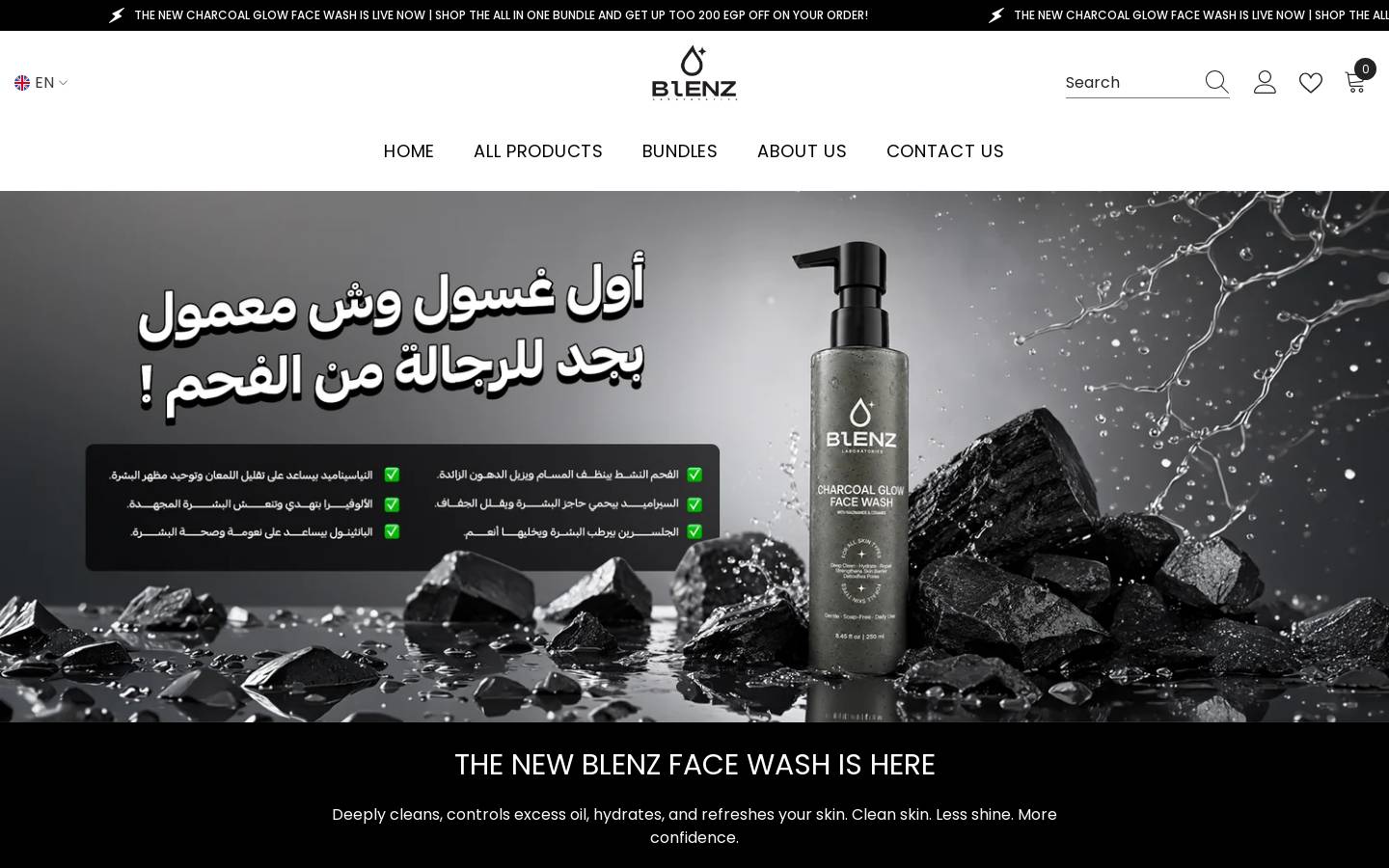 blenzlaboratories.com homepage screenshot