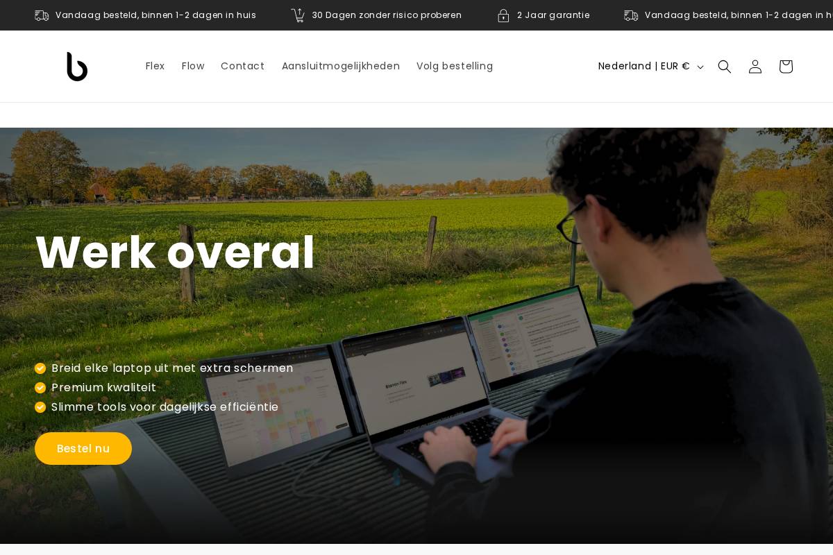 Blerron homepage screenshot