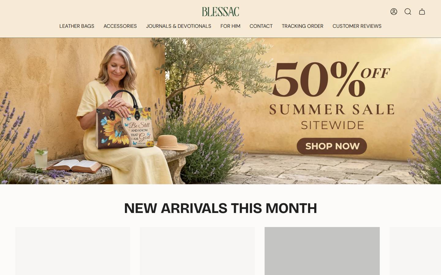Blessac homepage screenshot