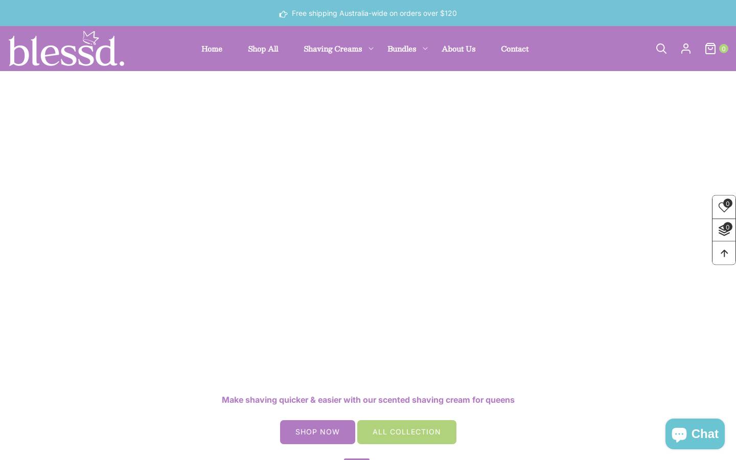 blessd.com.au homepage screenshot