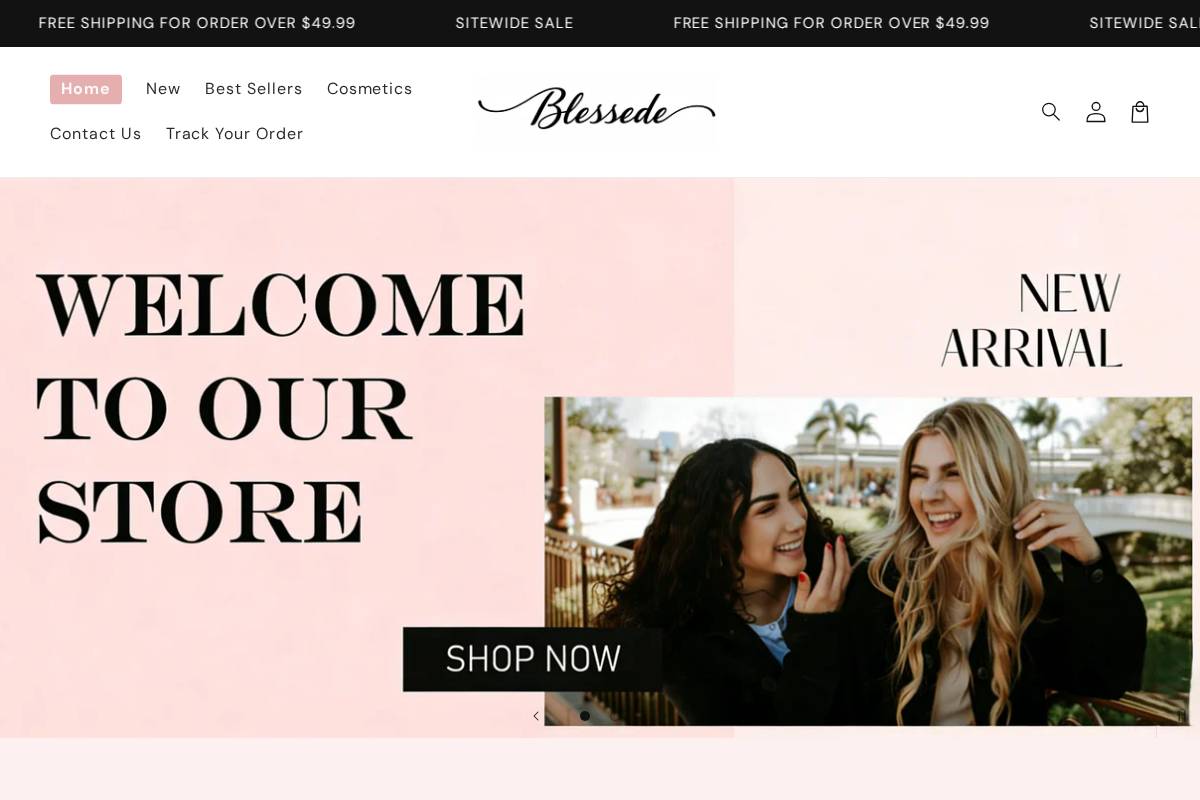 blessede.com homepage screenshot