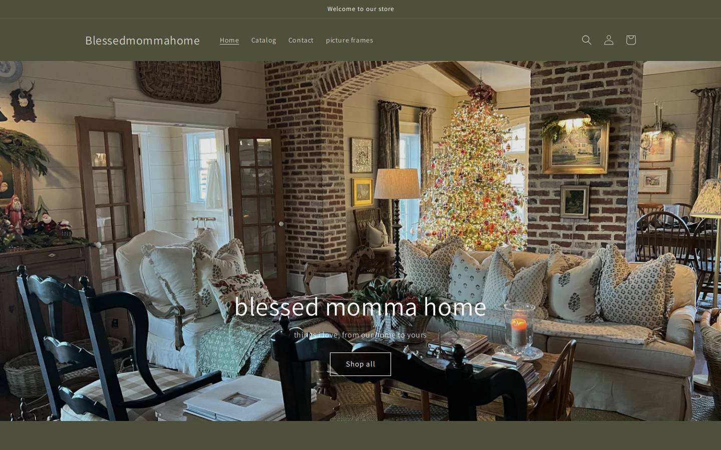 blessedmommahome.com homepage screenshot