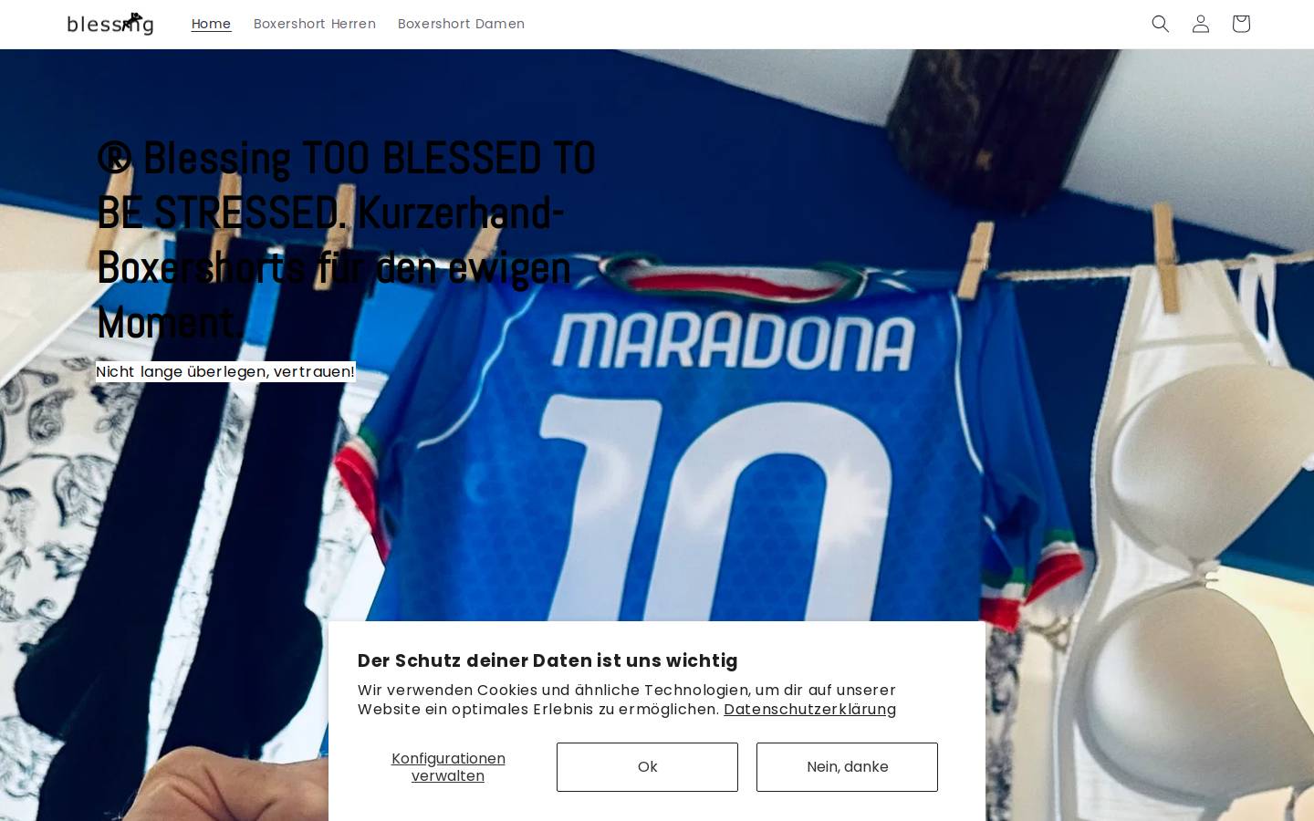 blessrelaxing.de homepage screenshot