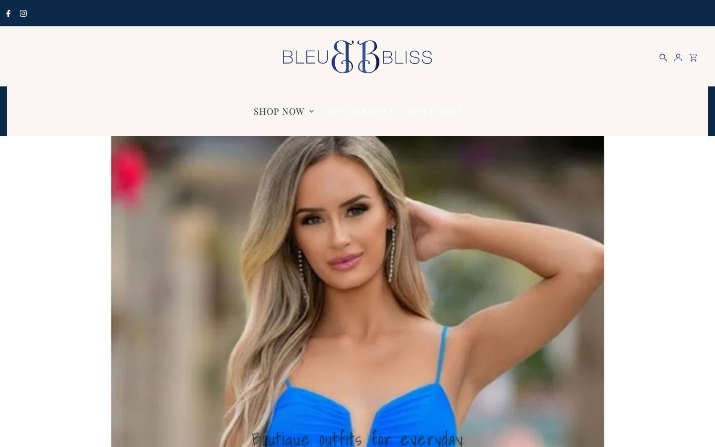 bleubliss.com homepage screenshot