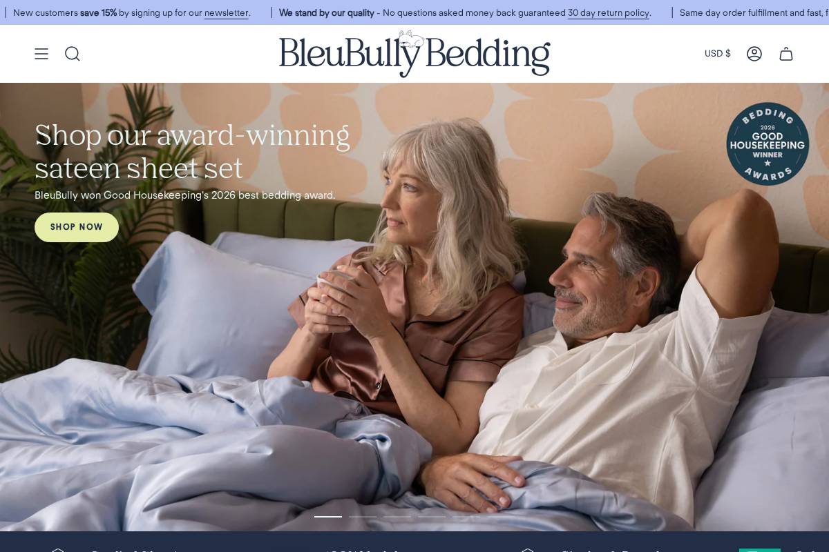 bleubully.com homepage screenshot