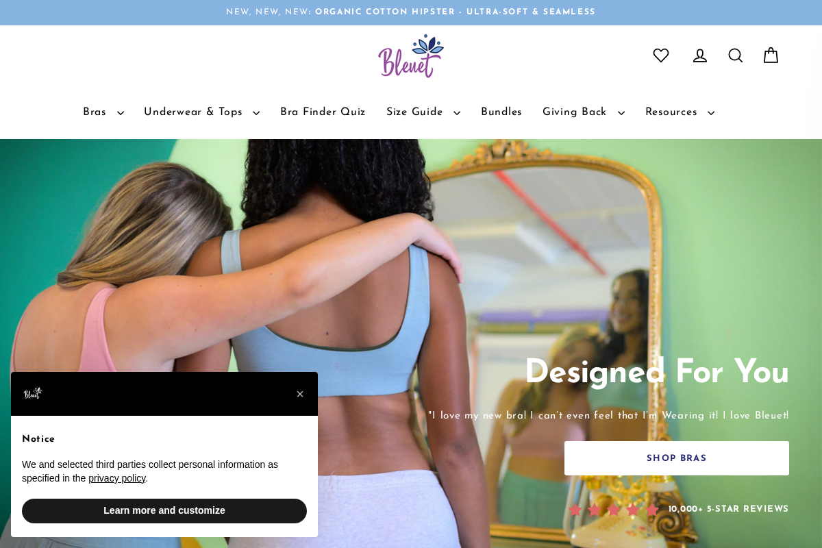 Comfortable Everyday First Bras Designed for You homepage screenshot