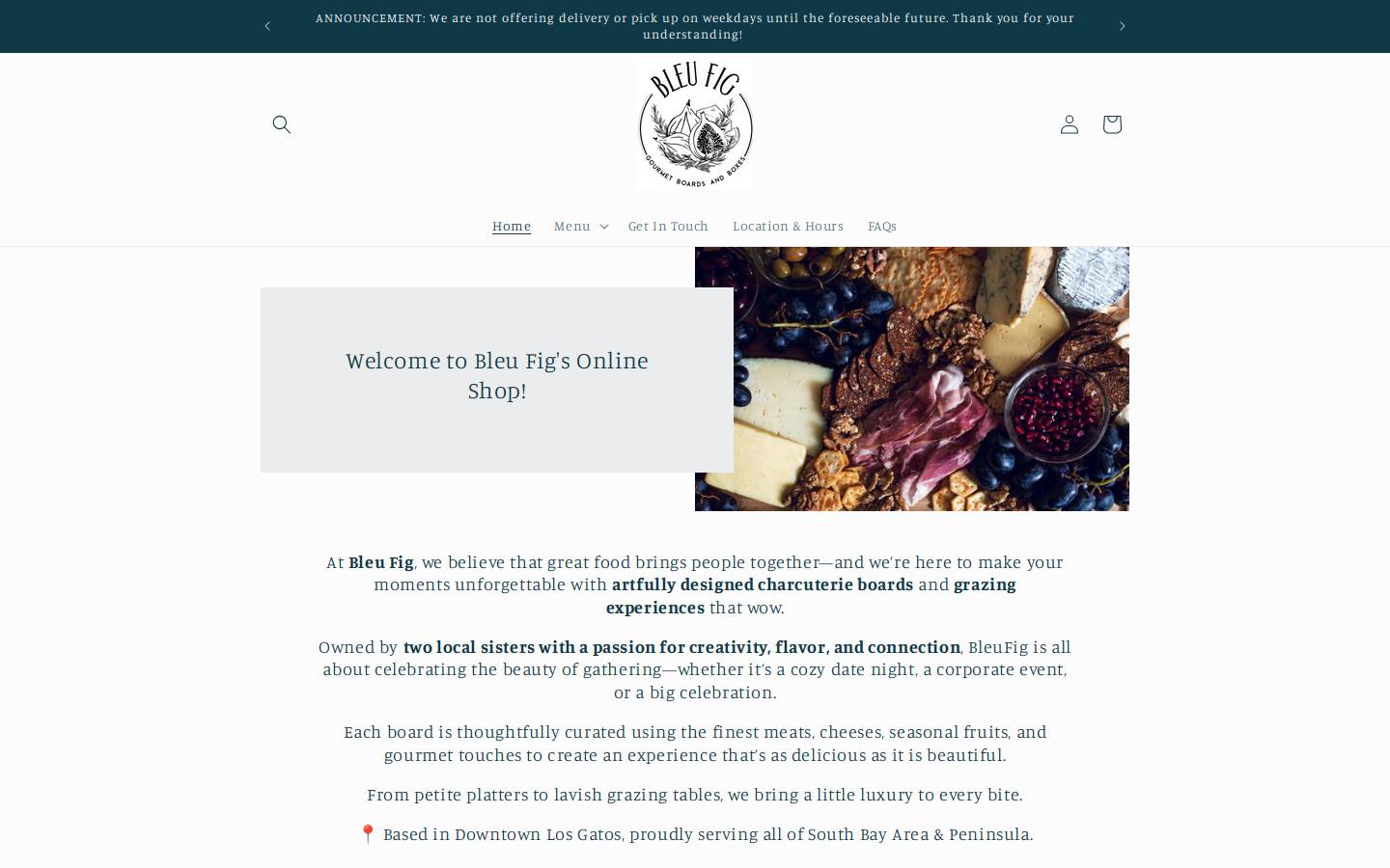 bleufig.com homepage screenshot