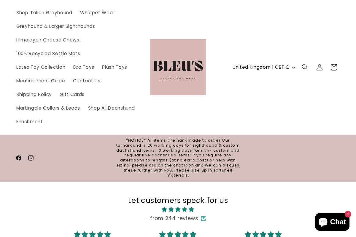 bleusclawset.com homepage screenshot