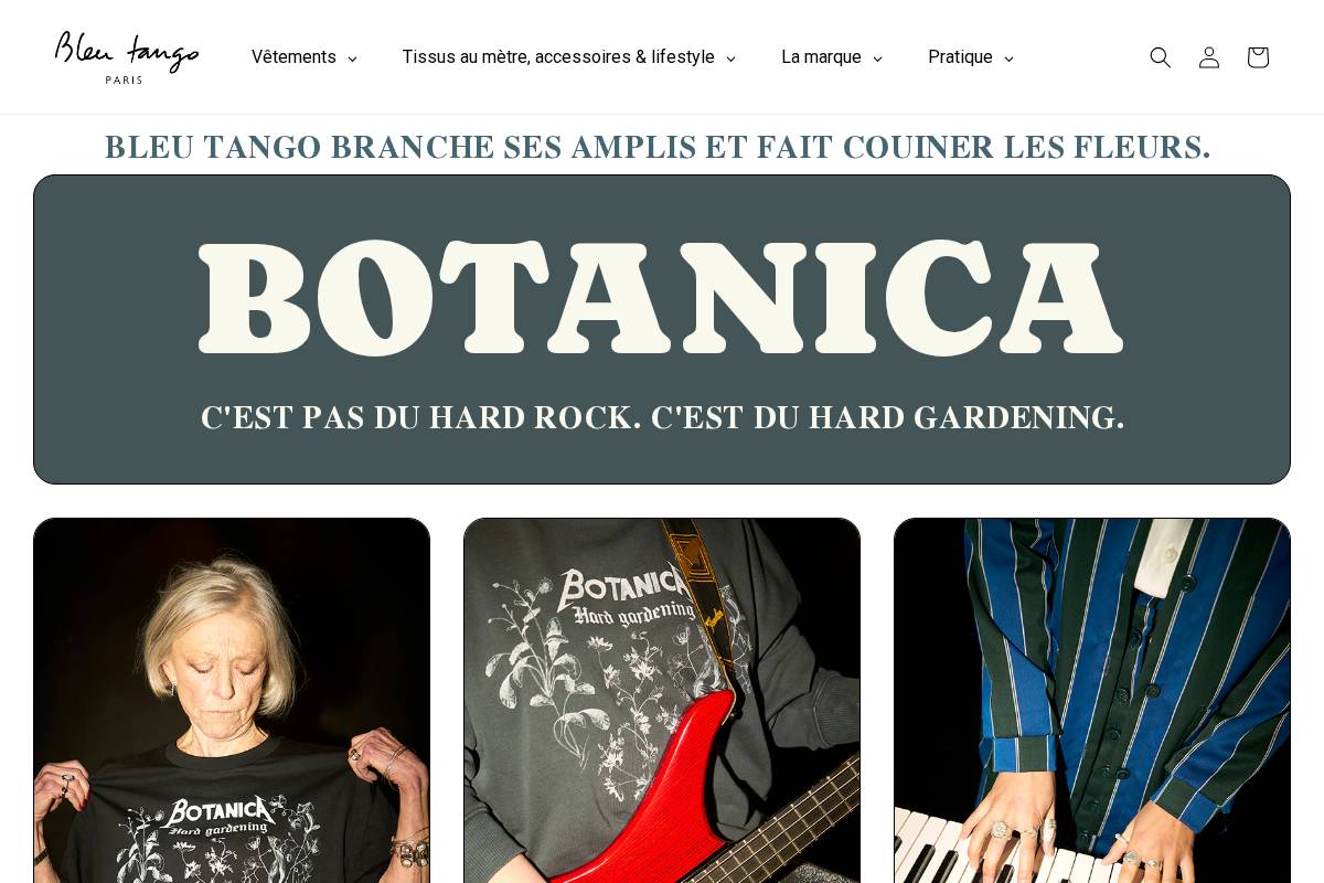 bleutango.fr homepage screenshot