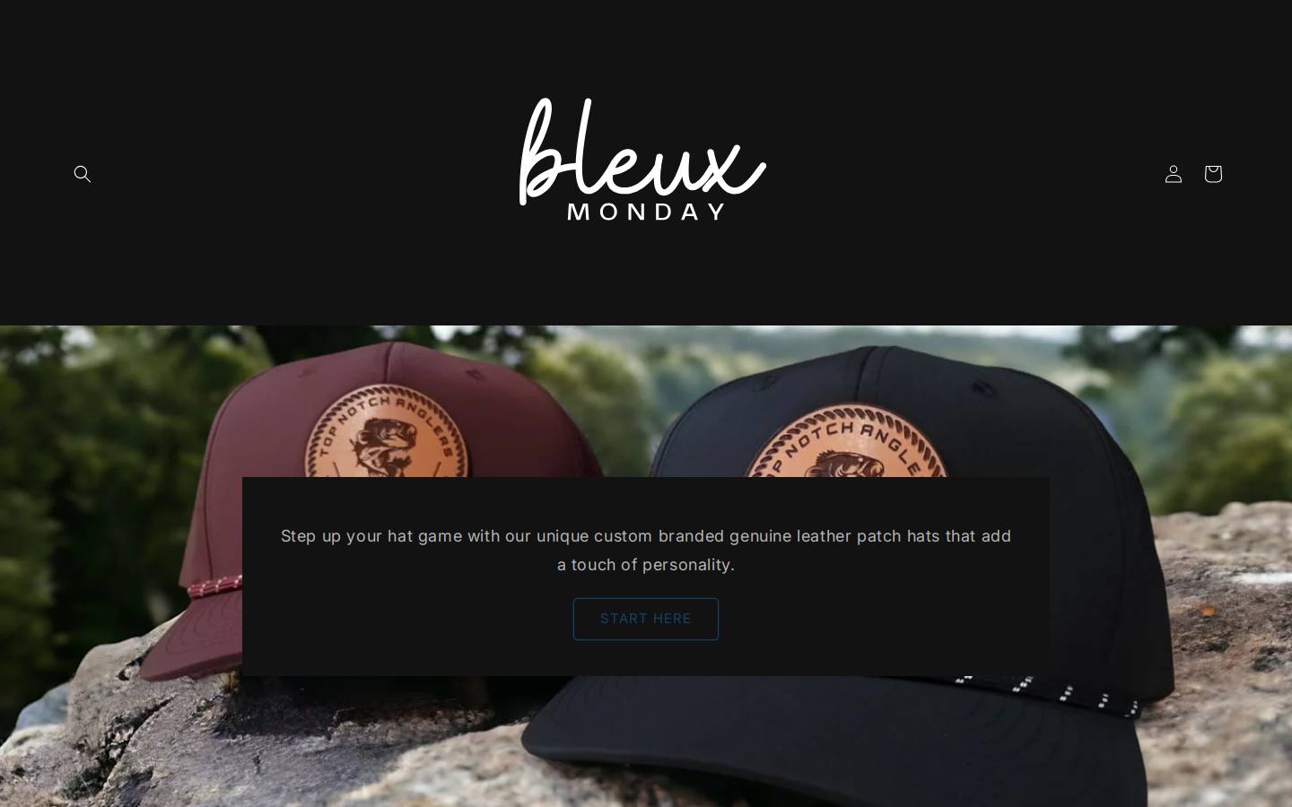 bleuxmonday.com homepage screenshot