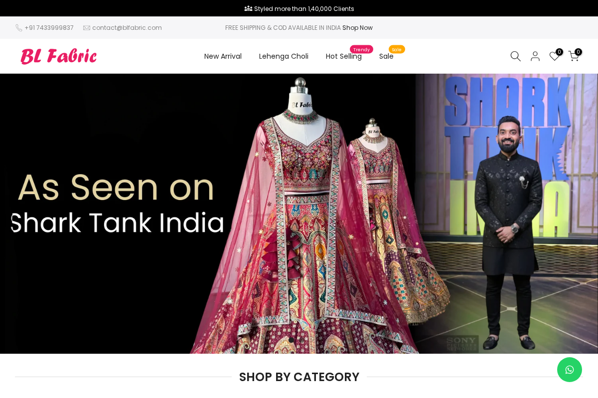 Blfabric homepage screenshot