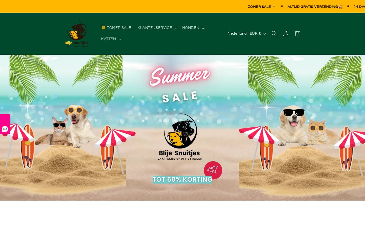 Blije Snuitjes homepage screenshot