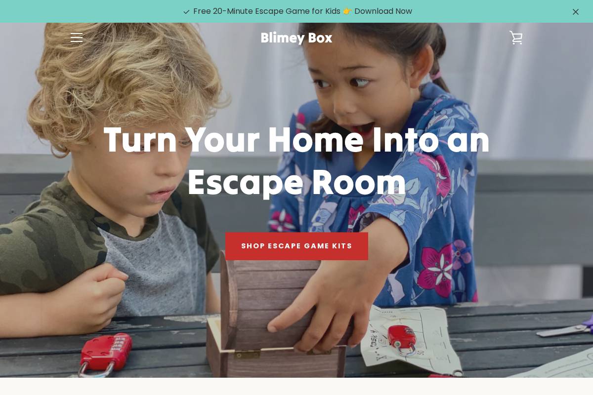 blimeybox.com homepage screenshot