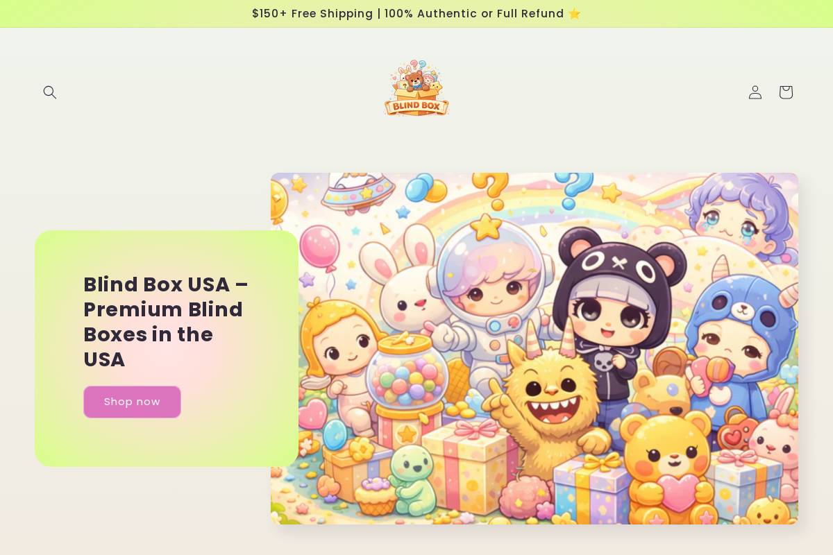 blind-box.us homepage screenshot