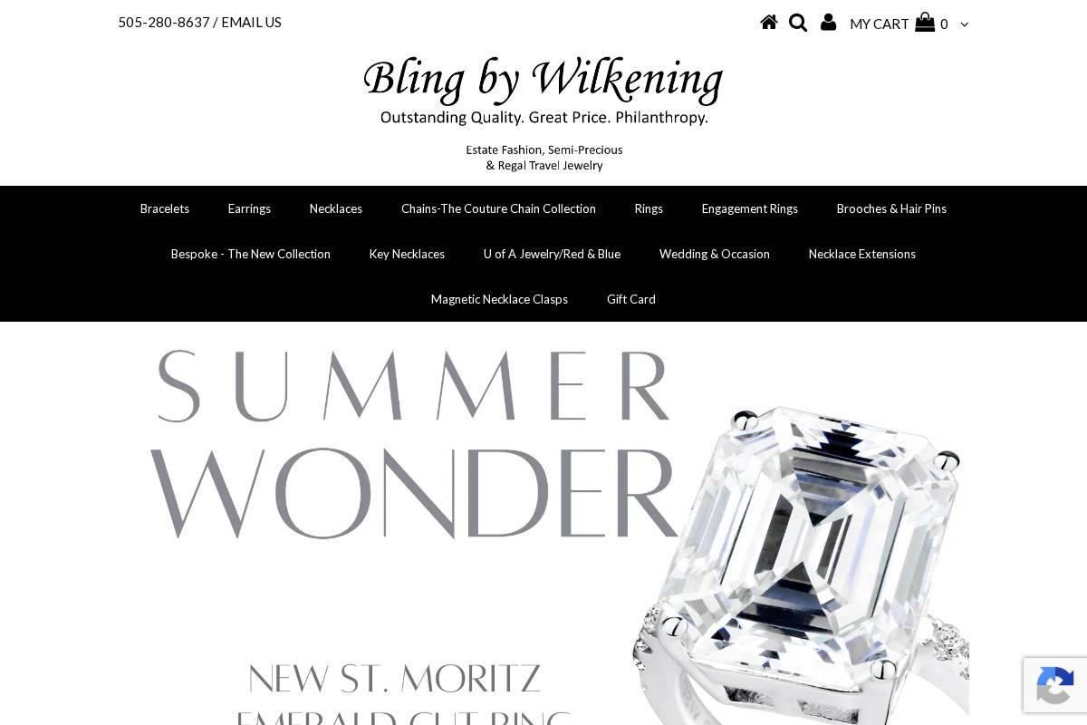blingbywilkening.com homepage screenshot