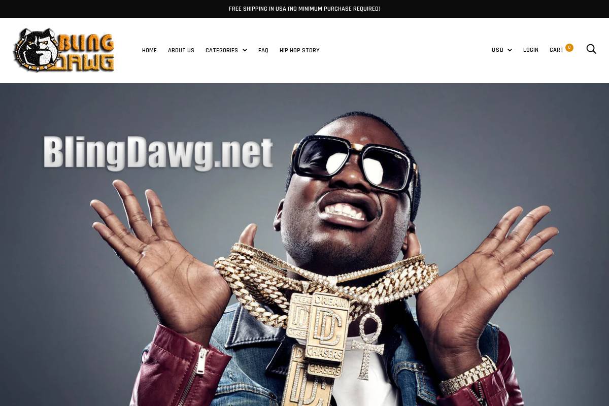 blingdawg.net homepage screenshot