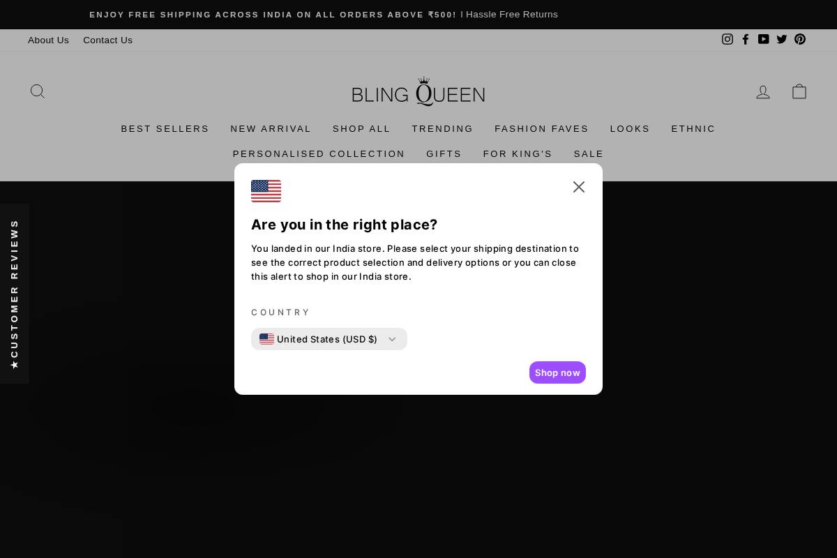 Blingqueen homepage screenshot