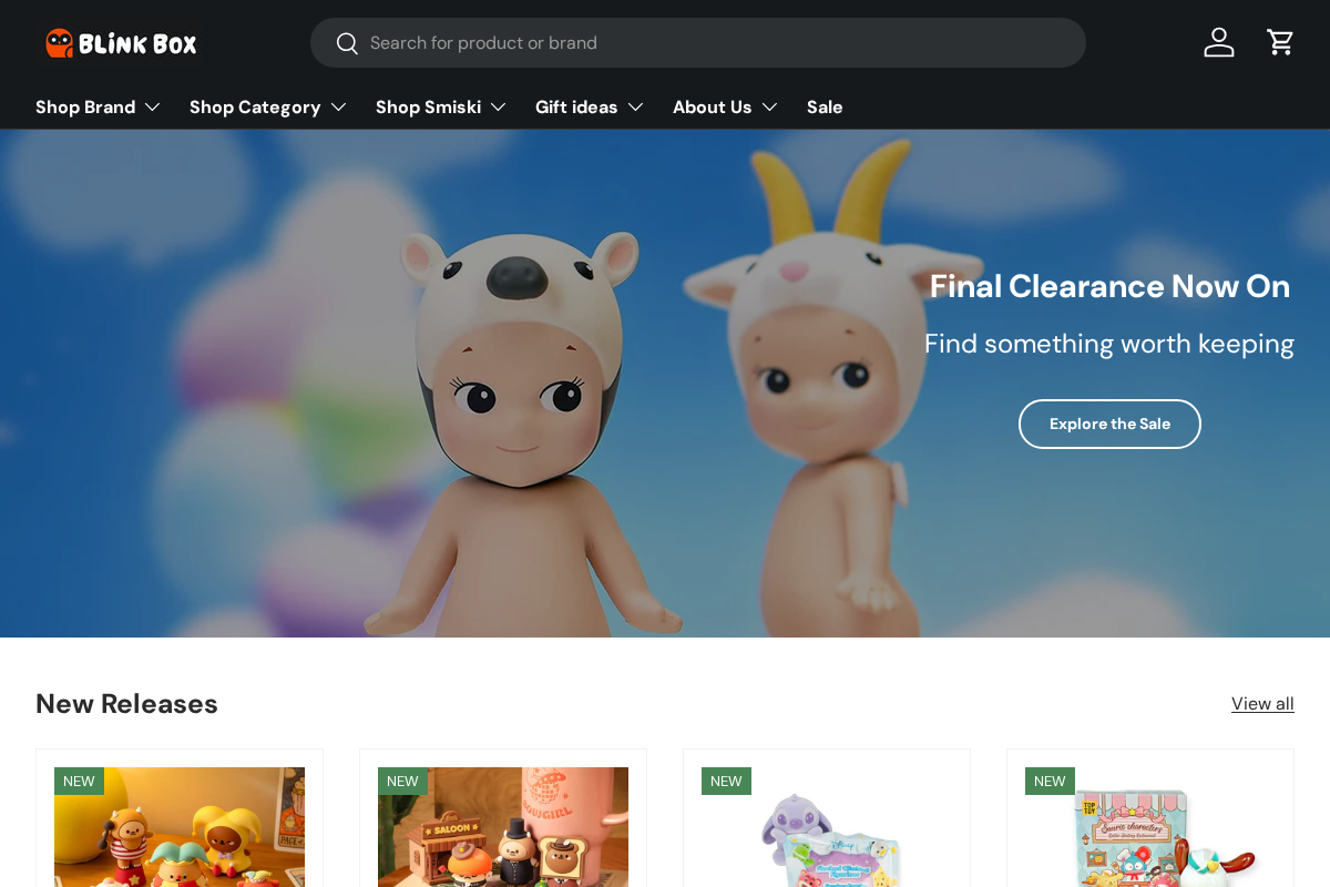 Blink Box homepage screenshot