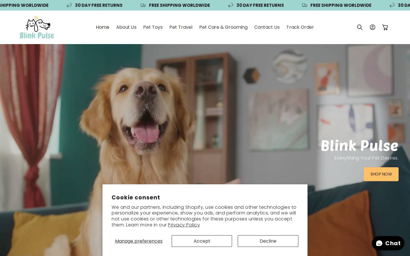 blinkpulse.com homepage screenshot