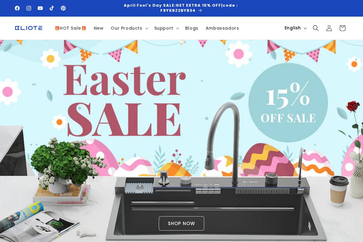 bliote.com homepage screenshot