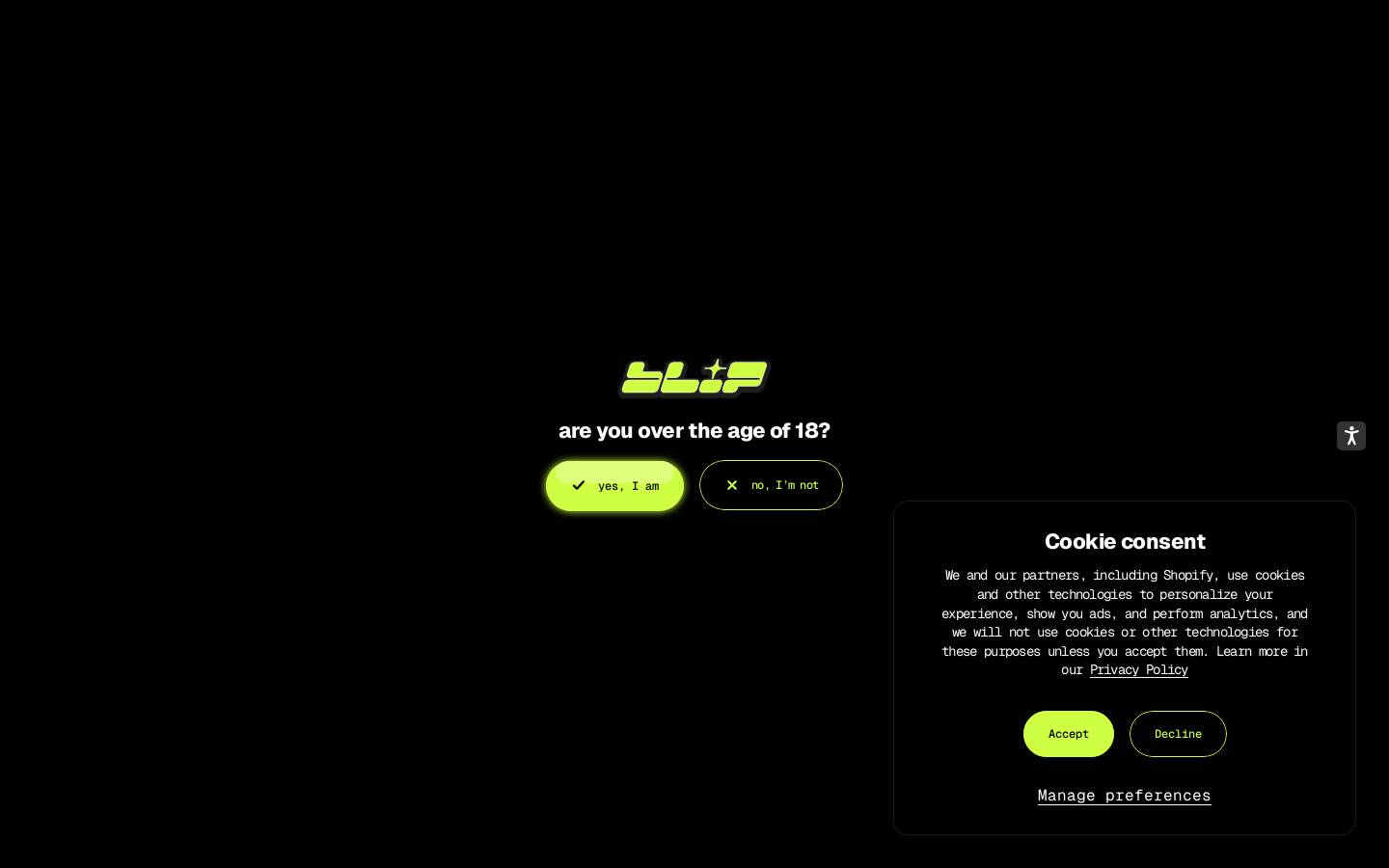 blip.world homepage screenshot
