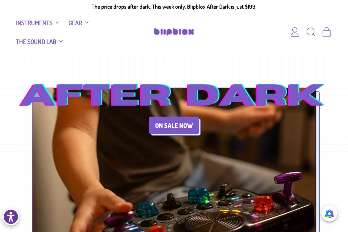 blipblox.com homepage screenshot