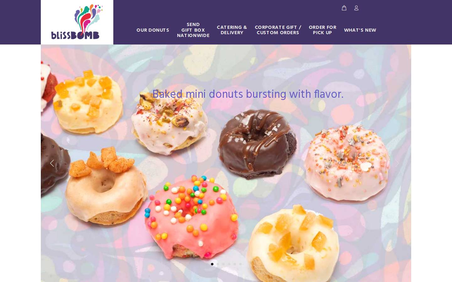 bliss-bomb.com homepage screenshot