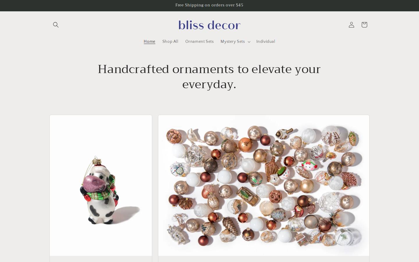 blissdecor.us homepage screenshot