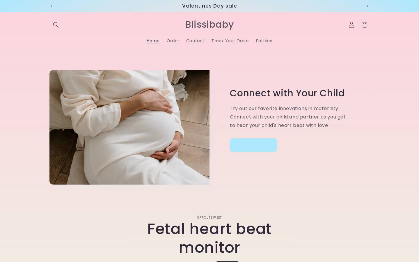 blissibabies.com homepage screenshot