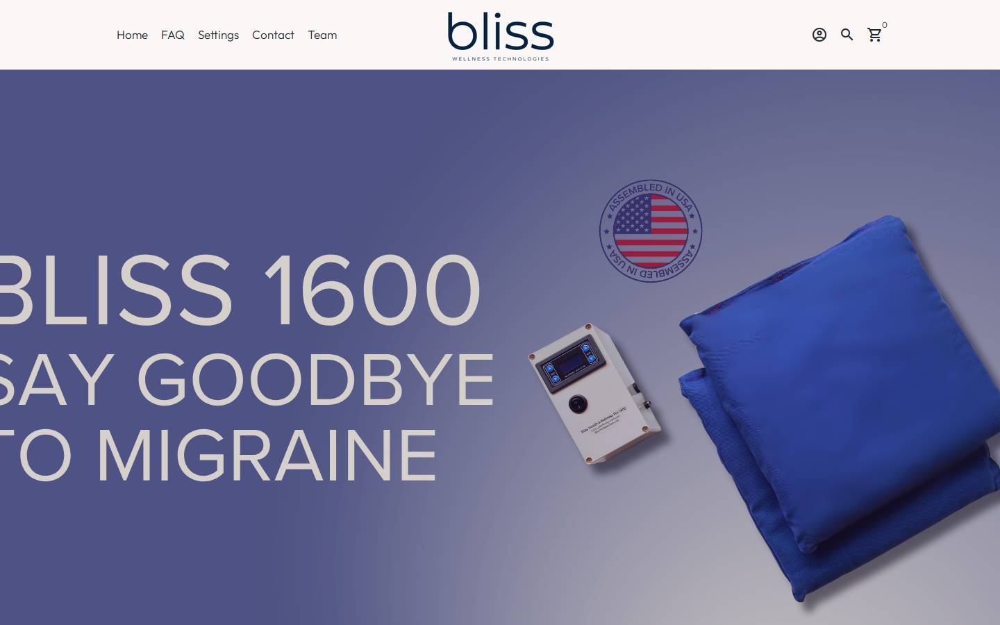 blisswellnesstech.com homepage screenshot