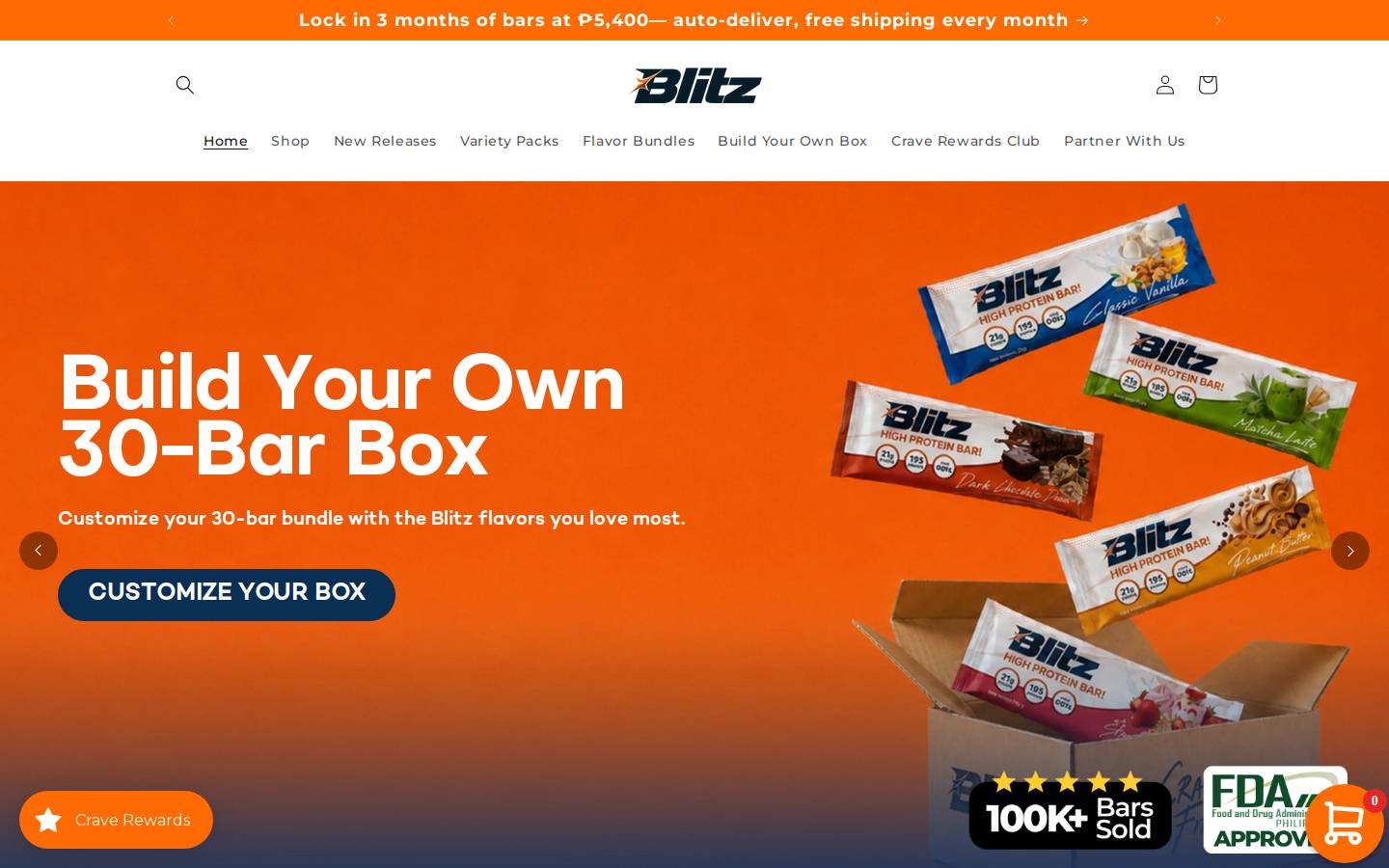 blitzbar.co homepage screenshot