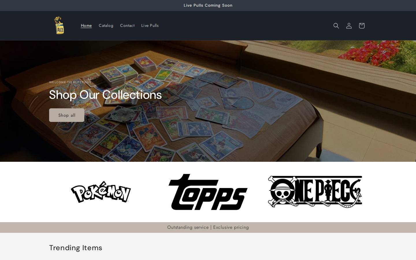 blitzpulls.com homepage screenshot