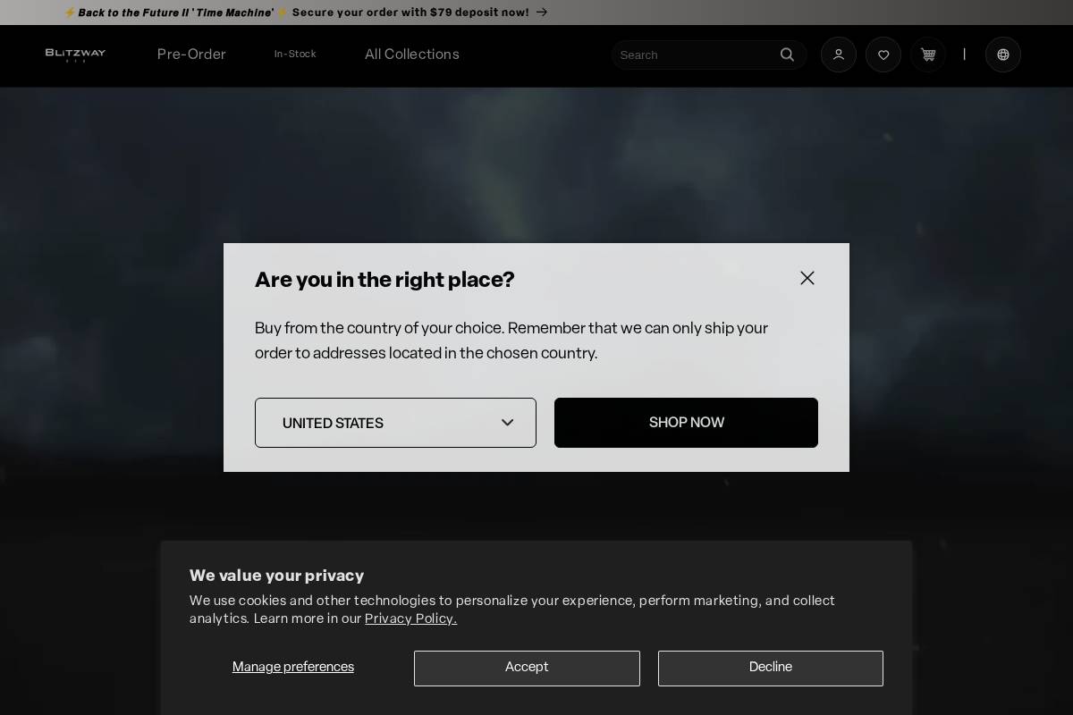 blitzwayusa.com homepage screenshot